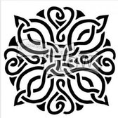 Hobbysjabloon - Template 6x6" 15x15cm Celtic knot