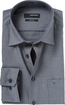 Seidensticker regular fit overhemd - grijs fil a fil - Strijkvrij - Boordmaat: 52