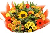 50 boeketten bloemen XL oranje