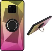 BackCover Ring / Magneet Aurora Huawei Mate 20 Pro Goud+Roze