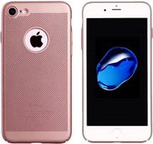 Colorfone PREMIUM Hoesje Mesh Holes / Hard Plastic / Schokdemping / Ultradunne Hardcase (0.7mm) / Anti Fingerprint / Cover / Case voor de Apple iPhone 7 Plus / 8 Plus Rosé Goud