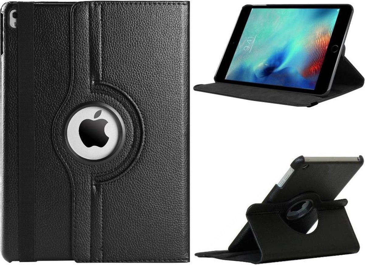 Colorfone 360 Twist Hoes voor Apple iPad 2017/Air 1 Zwart