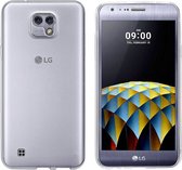 Hoesje CoolSkin3T TPU Case voor LG X Screen Transparant Wit