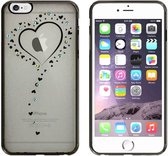 Backcover Clear Bumperlook voor Apple iPhone 5/5S/SE Hart Zwart