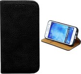 Bookcase PU Lederlook voor Samsung Galaxy J5 Zwart