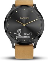 Garmin Vivomove HR Premium Hybrid Smartwatch - 43 mm - Bruin