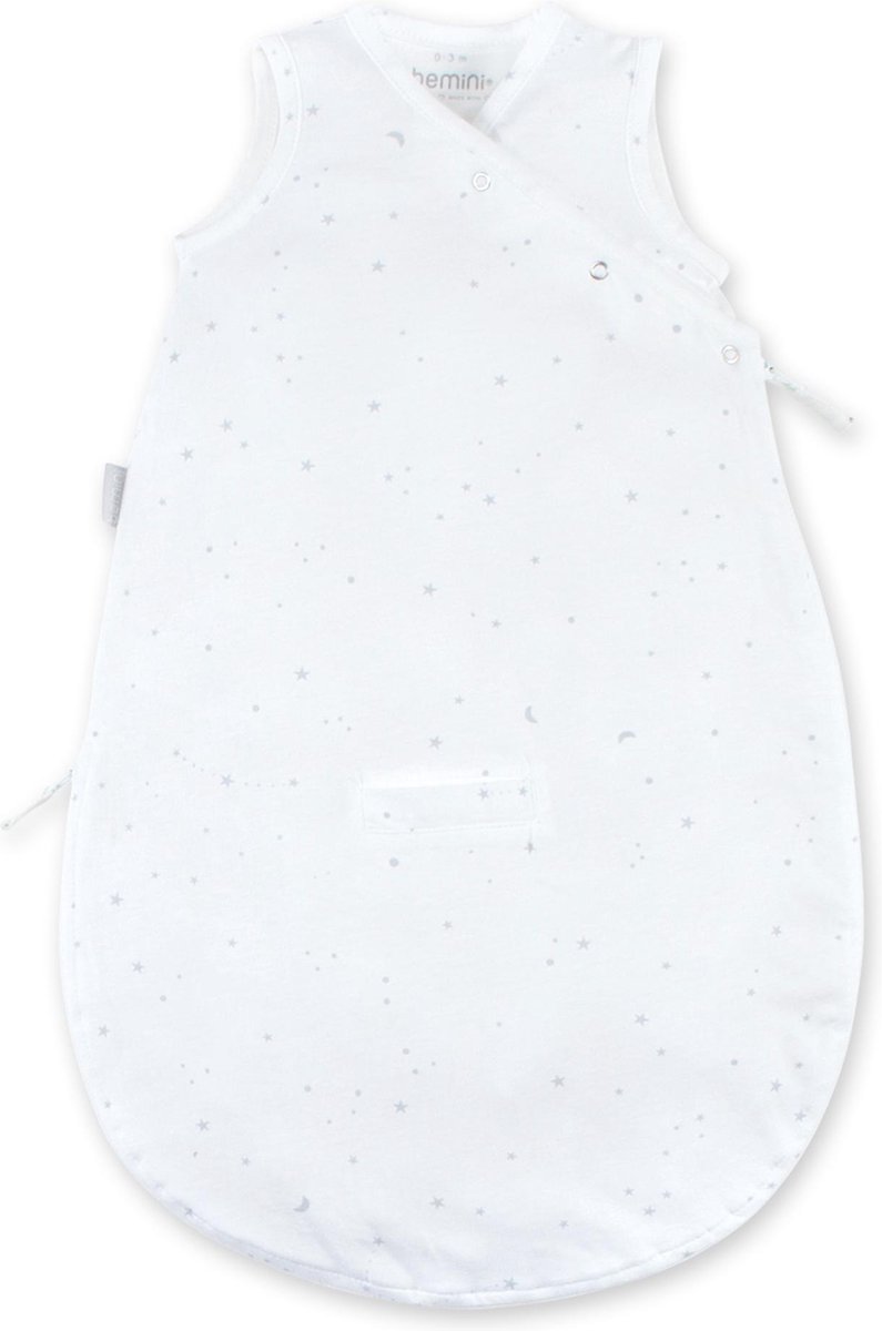 BEMINI Babyslaapzak - MAGIC BAG 1-4m - TOG 0.5 - Zomerjersey - Stars ecru
