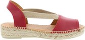 Toni Pons Etna Red Leather Dames Espadrilles / Instappers – maat 38