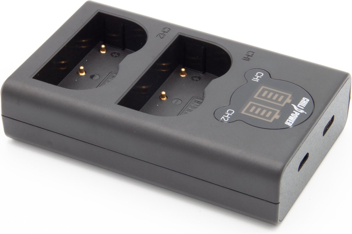 Nikon ChiliPower EN-EL3e USB Duo Kit - 2 accu's en lader thumbnail 2