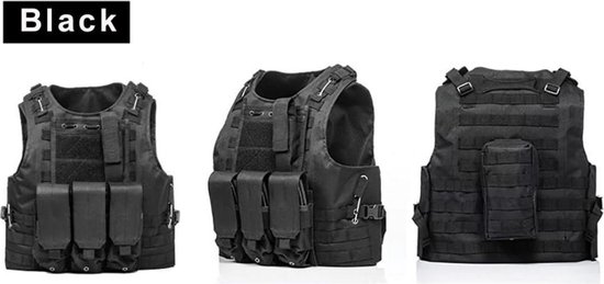 Mannen Militair Tactisch Vest Multi-pocket Afneembaar Army Combat Vest Volwassen/kind Jachtjas CS Airsoft Paintball Game Beschermende uitrusting kopen vanaf een prijs van 29