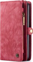 Caseme - Samsung Galaxy S20 Plus Hoesje - Uitneembare Portemonnee Vintage Rood