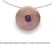 bastian inverun - 925/- Zilverhanger met robijn/ wit Quarz 1,49 ct - 22430