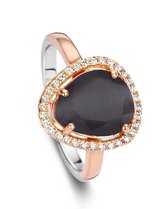 Velini jewels-R6302BRG-54 -Ring -925 Zilver rosé- Gekleurde Cubic Zirkonia