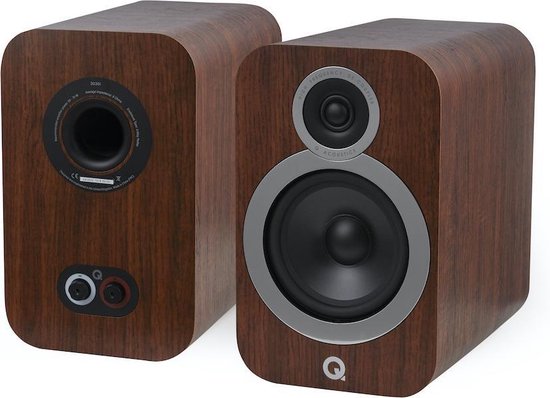 Q Acoustics 3030i Hifi - Boekenplank Luidspreker - Walnoot (per paar) van Merkloos — afbeelding 4