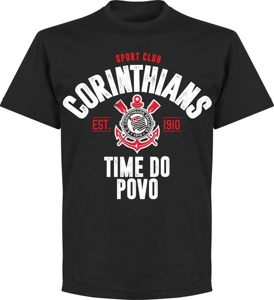 Corinthians Established T-Shirt - Zwart - L