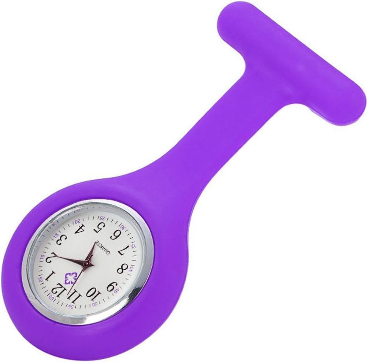 Verpleegster horloge - Verpleegsterhorloge - Nurse Watch - siliconen - Paars