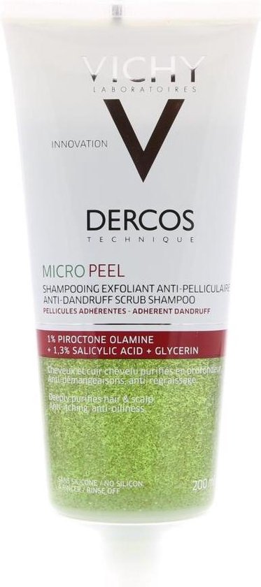 Vichy Dercos Anti-dandruff Scrub Shampoo Anti-roos 200ml | bol.com
