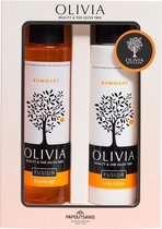 Olivia Fusion Shower Gel Kumquat 300ml + Body Lotion 300ml Pakket 1pakket