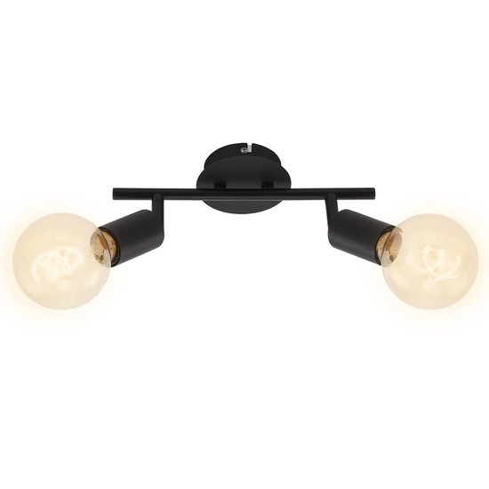 Briloner Leuchten PEARL Plafondlamp - 2 -lichts - Spots Draai en kantelbaar - 2x E27 - Zwart