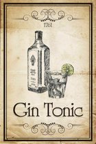 Wandbord - Gin Tonic -20x30cm-