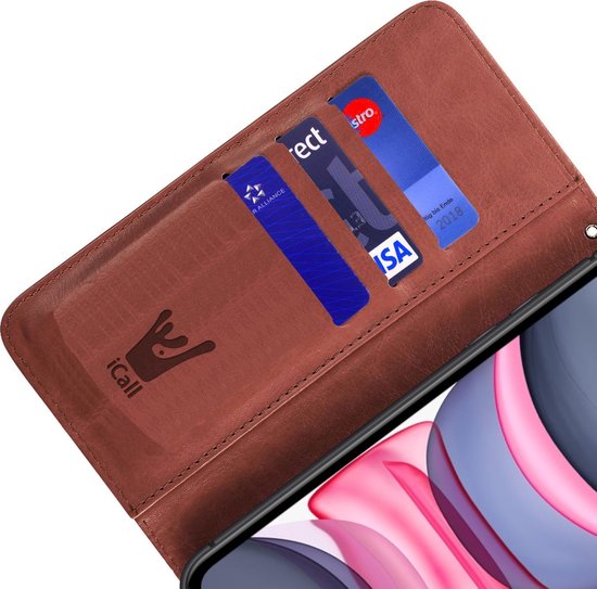 Étui pour Samsung S20 Ultra et protection d'écran pour Samsung S20 Ultra - Étui pour Samsung Galaxy S20 Ultra Étui de livre en cuir Portefeuille + Protection d'écran complète - Marron