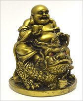 Happy Boeddha met Feng Shui kikker