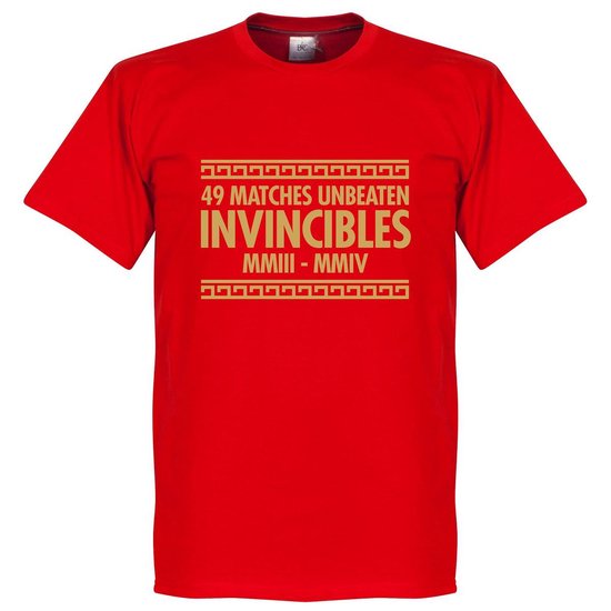 The Invincibles 49 Unbeaten Arsenal T-Shirt - L