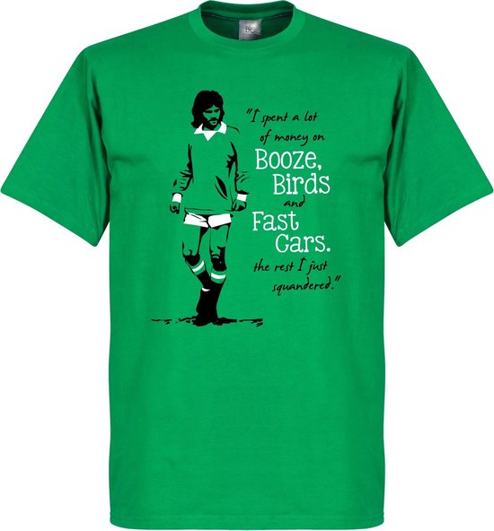 George Best T-Shirt - Groen - XXL