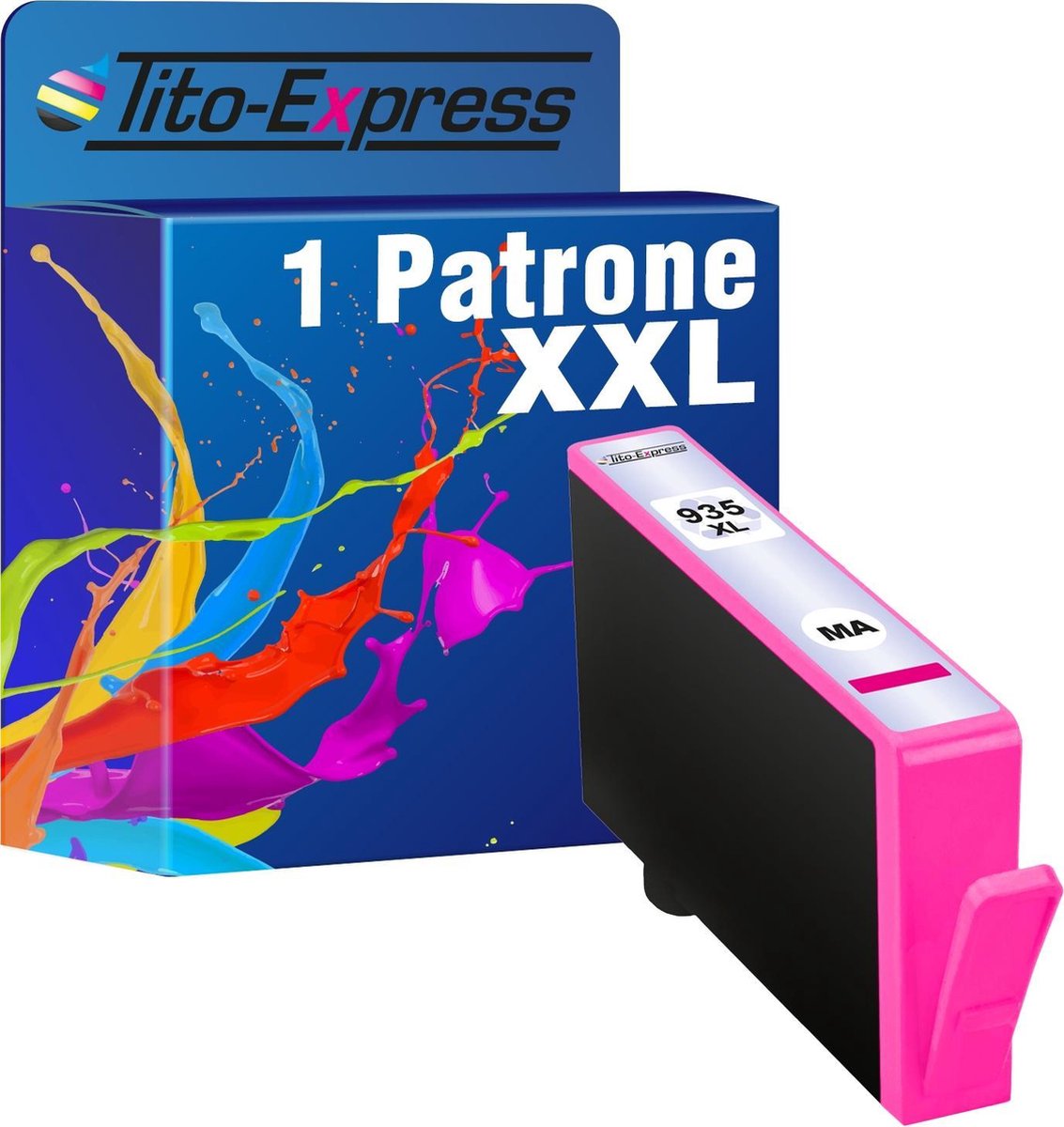 PlatinumSerie 1x inkt cartridge alternatief voor HP 935XL Magenta