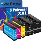 PlatinumSerie 5x inkt cartridge alternatief voor HP 953XL HP 8715 8710 7740WF 8725 8210 8720 8730 7720 8218 8740 7730