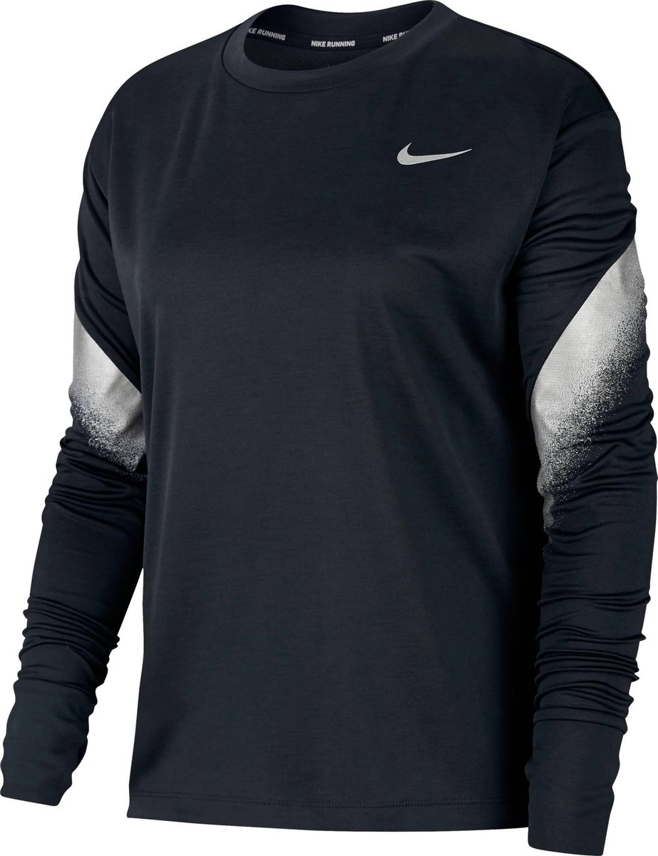 Nike Nk Midlayer Runway Sporttrui Dames /Reflective Silv Zwart