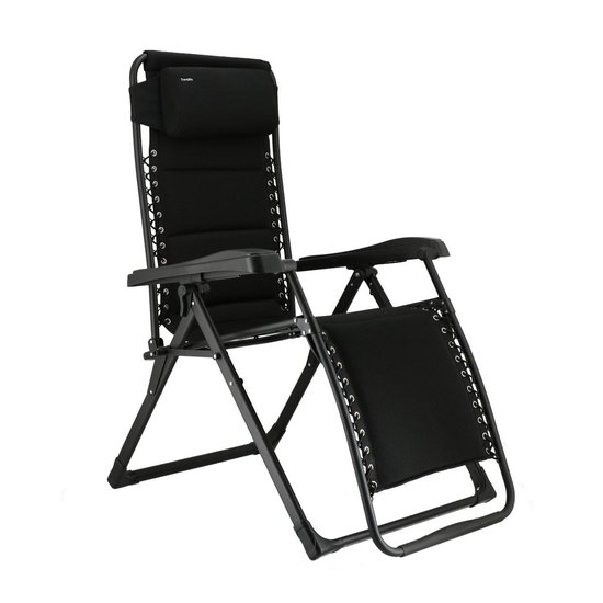Travellife Barletta Relax Stoel - Zwart van Merkloos — afbeelding 5