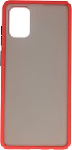 Hardcase Backcover voor Samsung Galaxy A51 Rood