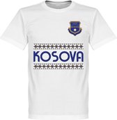 Kosovo Team T-Shirt - Wit - XXXXL