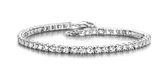 Velini jewels -BR3100W -Armband -925 Zilver gerodineerd -Cubic Zirkonia-18 cm + verlengstuk