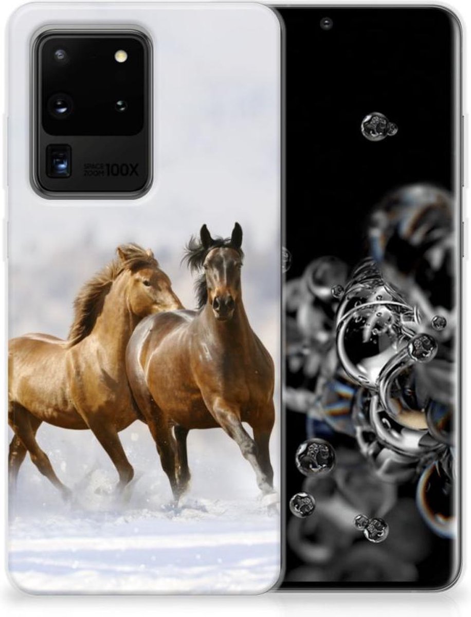 Samsung Galaxy S20 Ultra TPU Hoesje Paarden