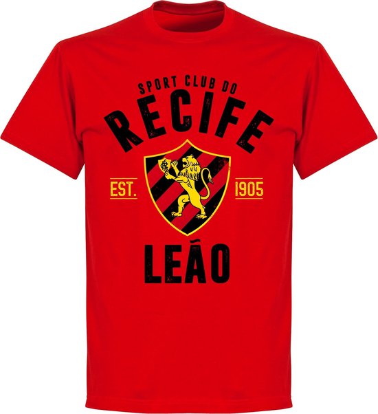 Sport Club do Recife Established T-Shirt - Rood - 4XL