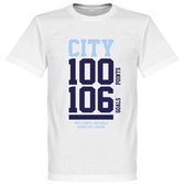 Manchester City 100+ T-Shirt - Wit - XXXXL