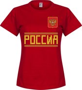 Rusland Dames Team T-Shirt - Rood - XXL
