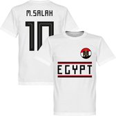 Egypte Salah 10 Team T-Shirt - Wit  - XXXL
