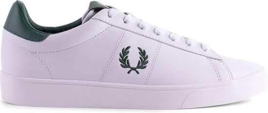 Fred Perry men's schoenen leather trainers sneakers b721 , Wit, Heren -  Schoenen.nl