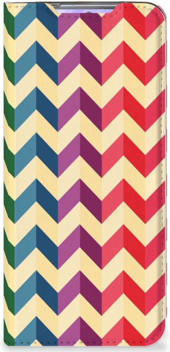Samsung Galaxy S20 Hoesje met Magneet Zigzag Multi Color
