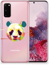 Geschikt voor Samsung Galaxy S20 Telefoonhoesje met Naam Panda Color