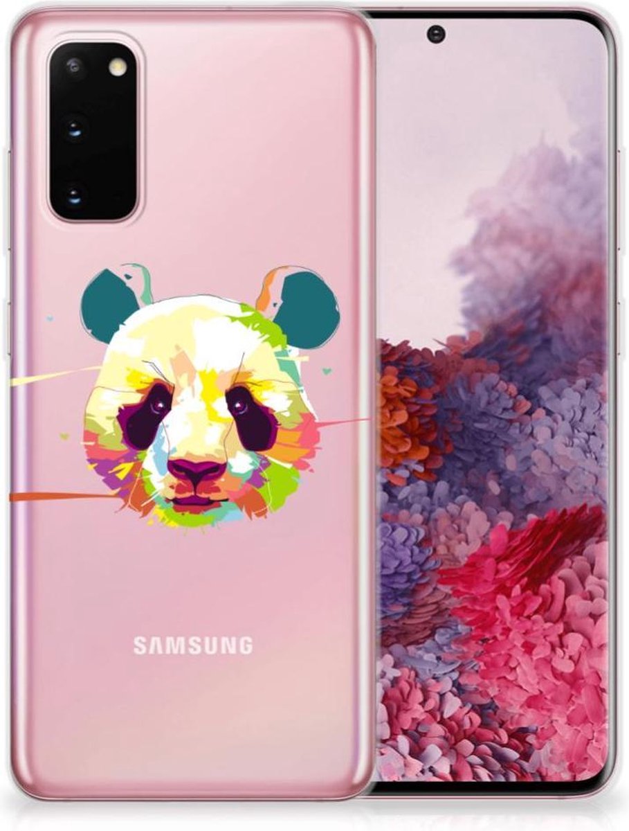 Samsung Galaxy S20 Telefoonhoesje met Naam Panda Color