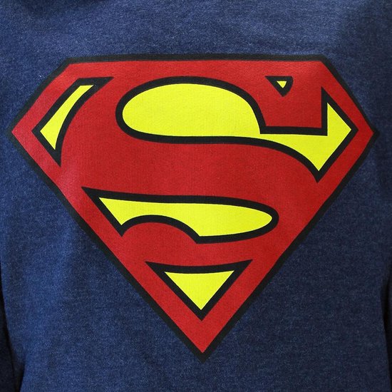 Weg huis staan labyrint Superman Logo Kids Hoodie Sweater Trui Blauw - Officiële Merchandise |  bol.com