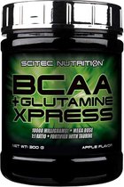 Scitec Nutrition - BCAA + Glutamine Xpress - 300 gram - 25 porties - poeder - Apple - Appel - Smaak