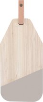 Planche à fromage TAK Design Limbo - Incl. Cuir - Bois - 40 x 21 cm - Gris chaud