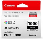 Canon PFI-1000 MBK - 80 ml - matzwart - origineel - inkttank - voor imagePROGRAF PRO-1000