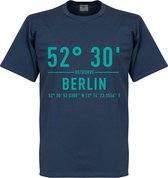 Hertha BSC Olympiastadion Coördinaten T-Shirt - Blauw - XL