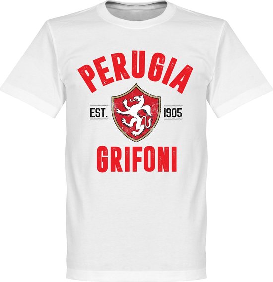 Perugia Established T-shirt - Wit - XXXL